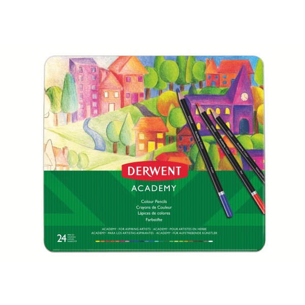 Derwent Academy 24db-os fémdobozos színesceruza készlet