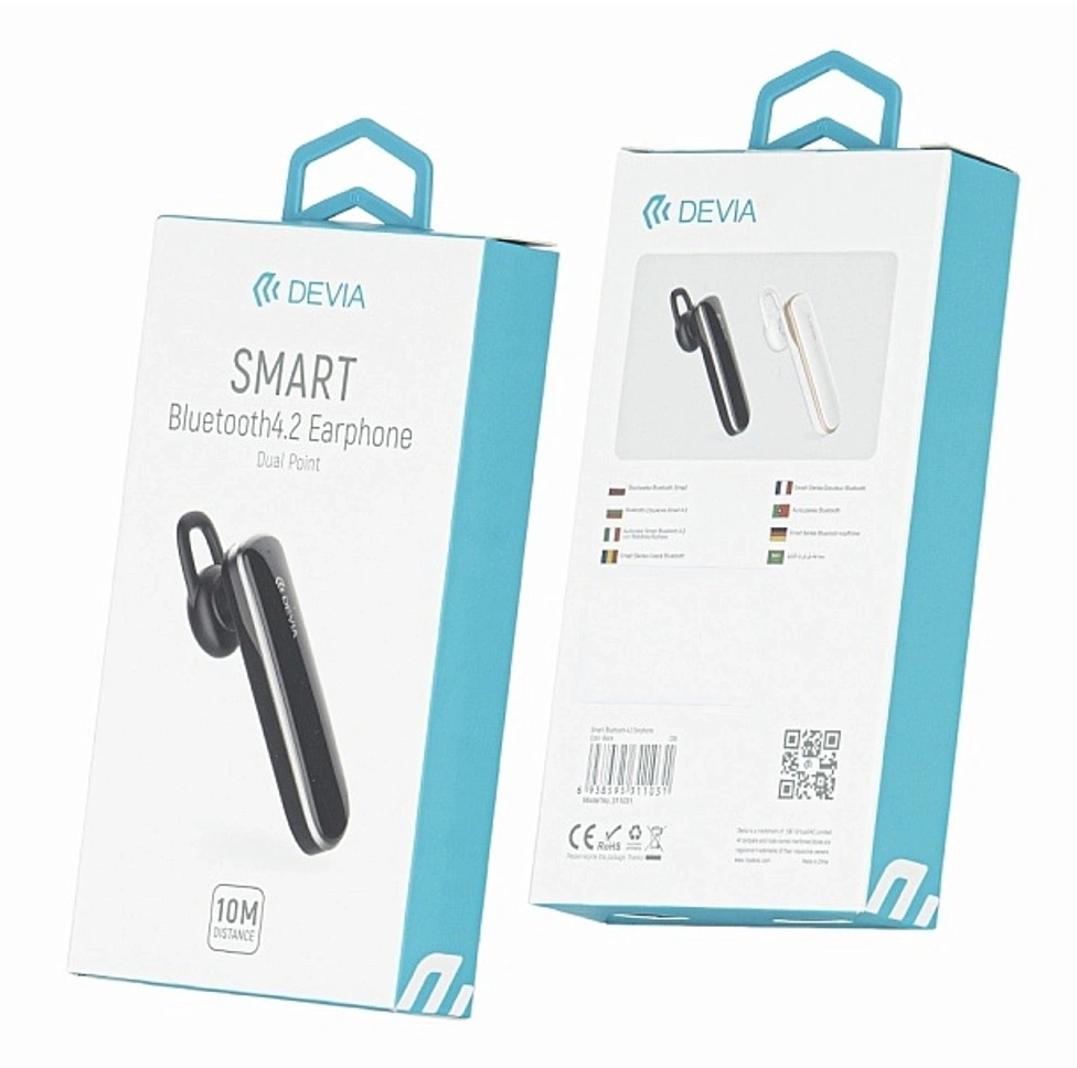 Devia ST311031 EM017 fekete Bluetooth autós headset