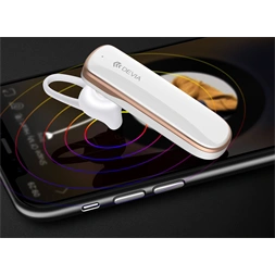 Devia ST311048 EM017 fehér Bluetooth autós headset