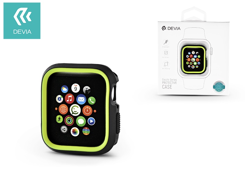 Devia ST323867 Dazzle Apple Watch 4 40mm fekete/zöld védőtok