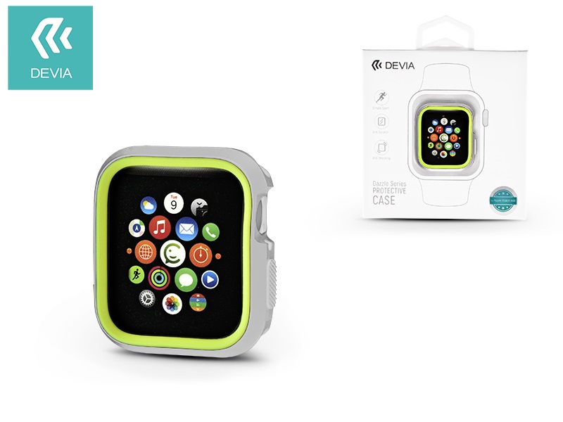 Devia ST323881 Dazzle Apple Watch 4 40mm ezüst/zöld védőtok