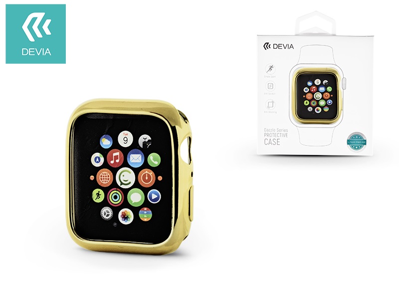 Devia ST323997 Apple Watch 4 44mm arany védőtok
