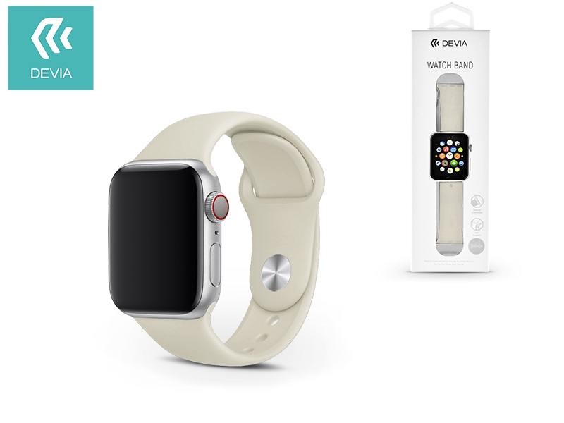 Devia ST324833 Devia 40mm iWatch bézs óraszíj