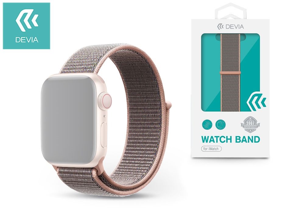 Devia ST326257 Apple Watch pink sport óraszíj
