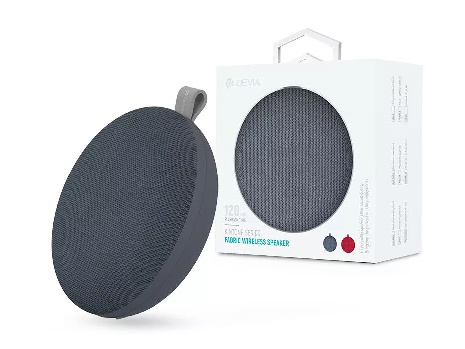 Devia ST346156 szürke bluetooth hangszóró