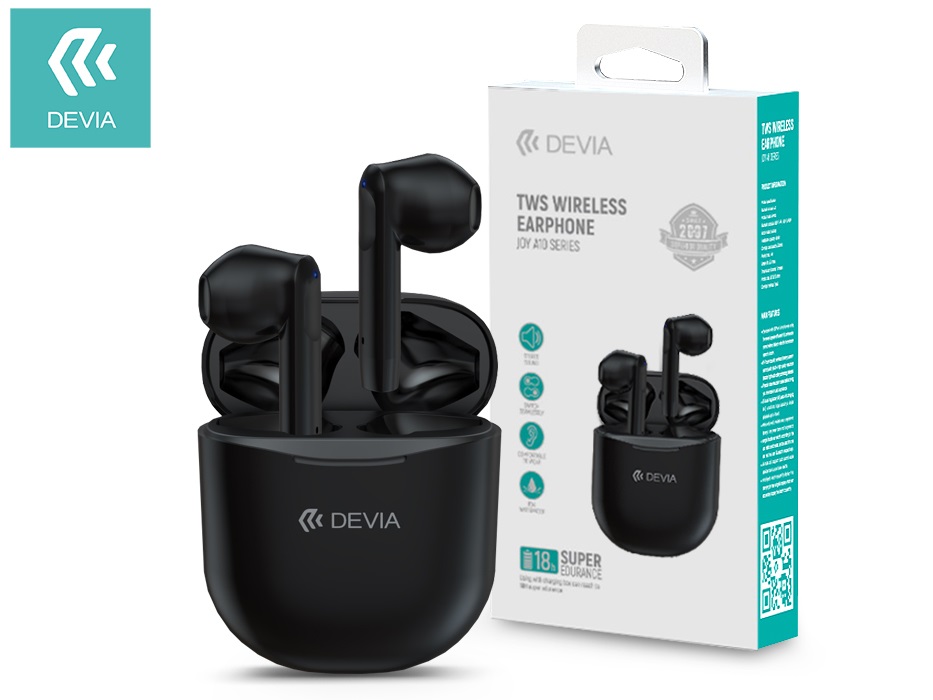 Devia ST351068 Joy A10 Bluetooth True Wireless fekete fülhallgató