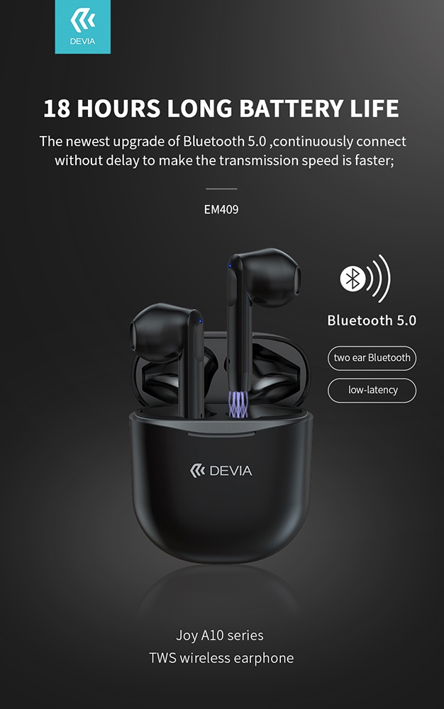 Devia ST351075 Joy A10 Bluetooth True Wireless fehér fülhallgató