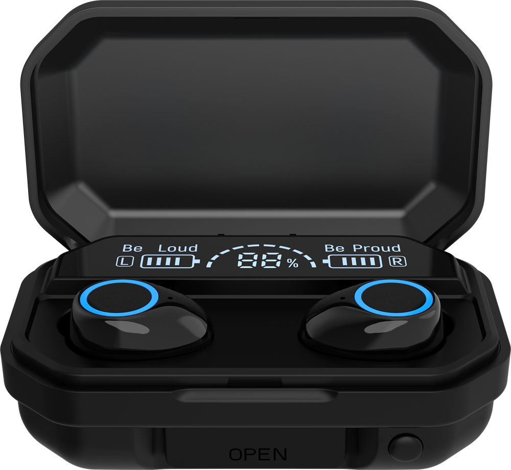 Devia ST355158 Joy A12 fekete True Wireless Bluetooth fülhallgató