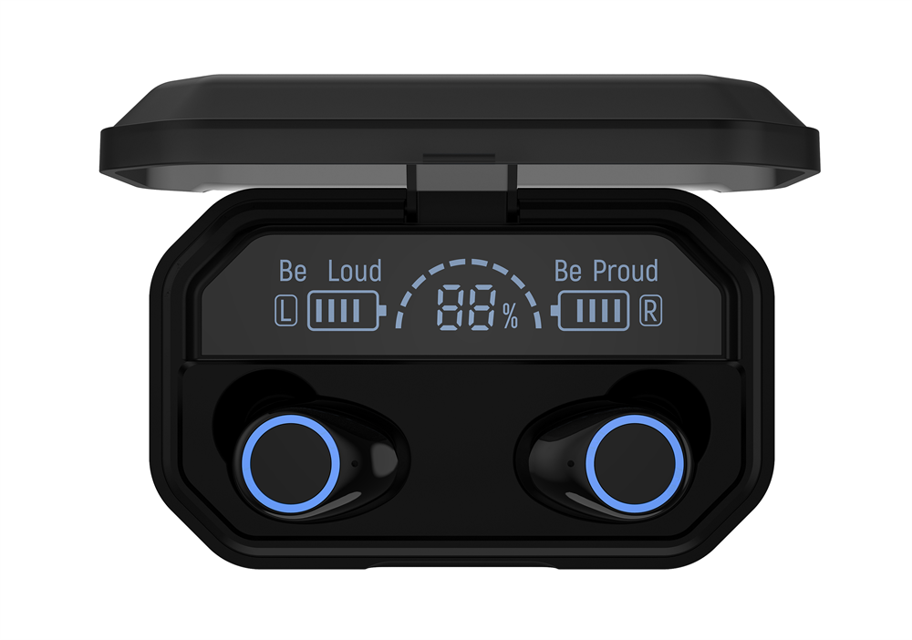 Devia ST355158 Joy A12 fekete True Wireless Bluetooth fülhallgató