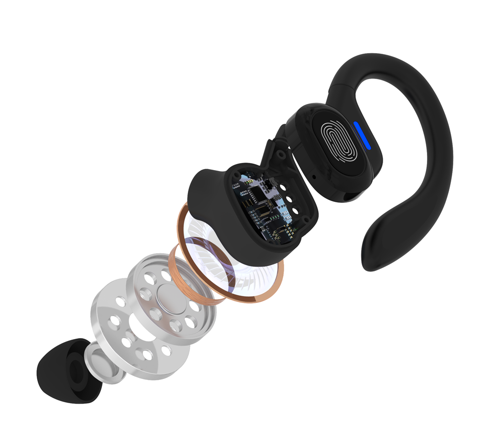 Devia ST358944 TWS-M2 fekete True Wireless Bluetooth fülhallgató