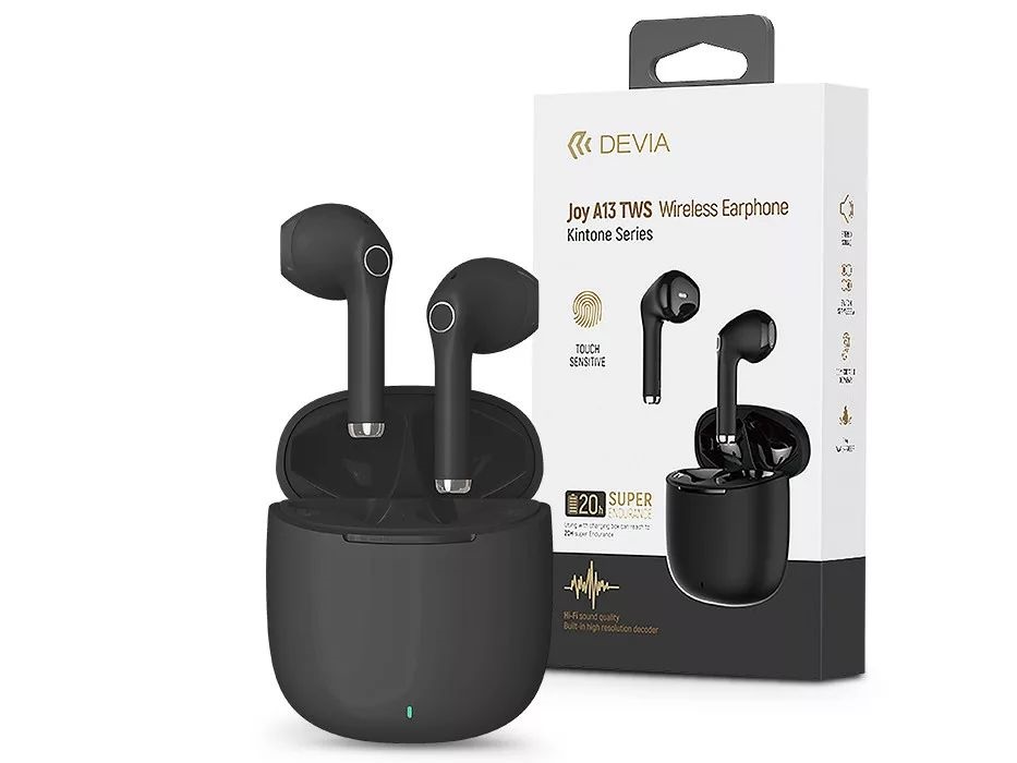 Devia ST361999 Joy A13 fekete True Wireless Bluetooth fülhallgató
