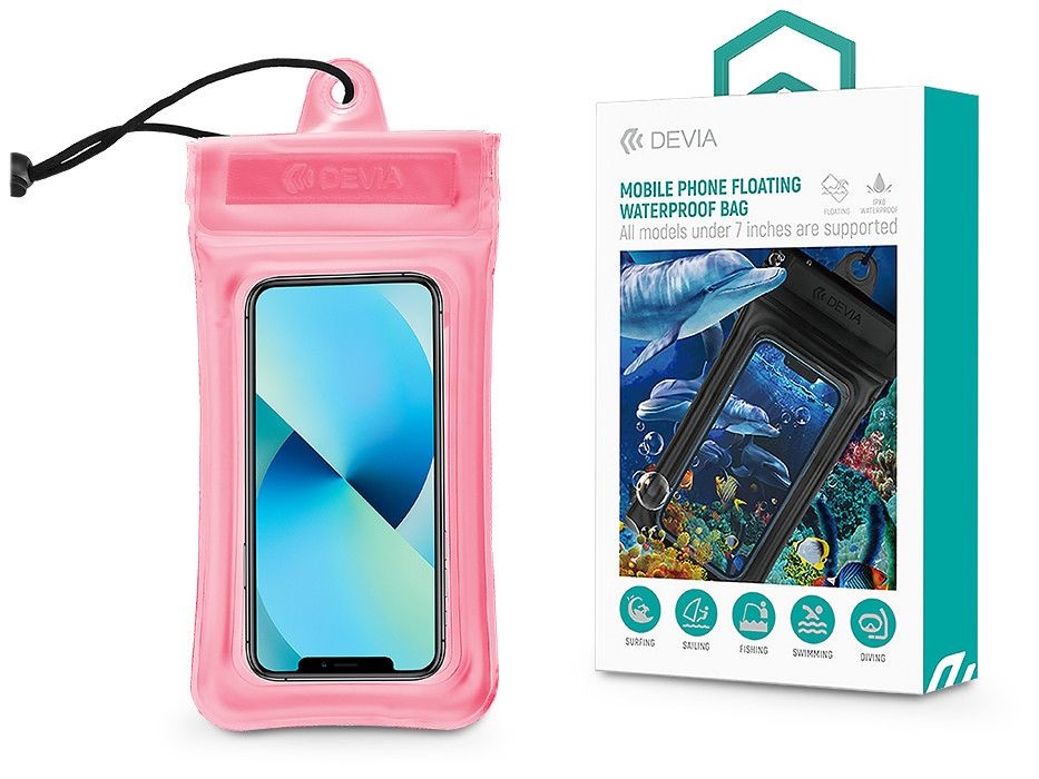 Devia ST364396 univerzális pink vízálló védőtok