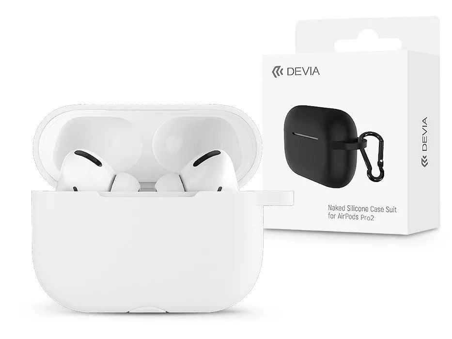 Devia ST378577 AirPods Pro2 fehér szilikon védőtok
