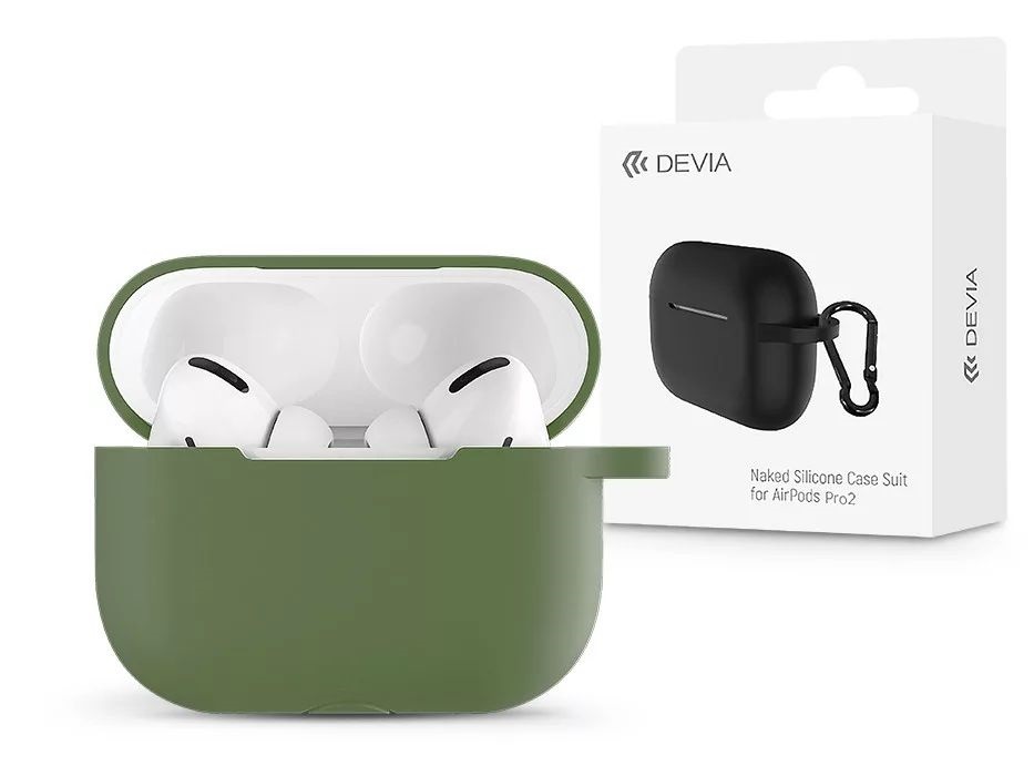 Devia ST378591 AirPods Pro2 zöld szilikon védőtok