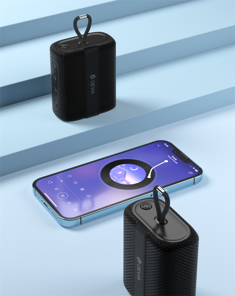 Devia ST379277 fekete bluetooth hangszóró
