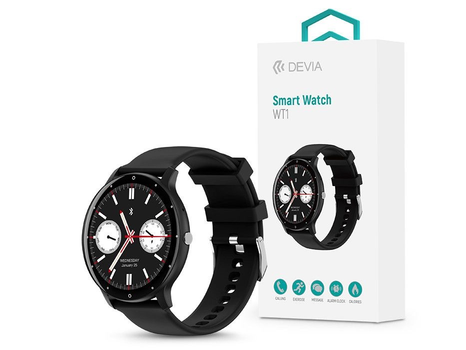 Devia ST384943 WT1 fekete okosóra (Újszerű)
