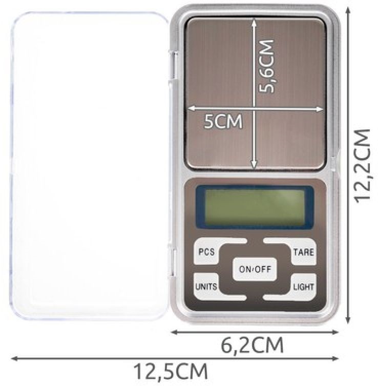 Ruhhy 500g-ig digitális zseb és ékszermérleg, mérési pontosság 0,1g