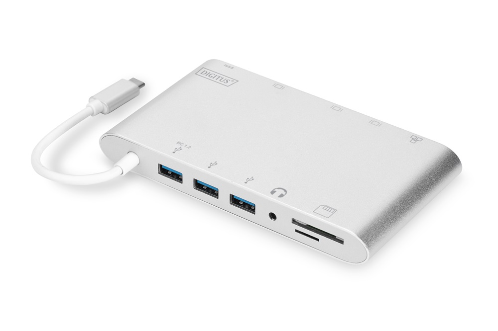 Digitus DA-70861 USB-C 11 portos univerzális notebook dokkoló állomás