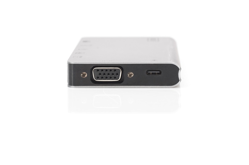 Digitus DA-70866 USB-C utazó 8 portos univerzális notebook dokkoló állomás