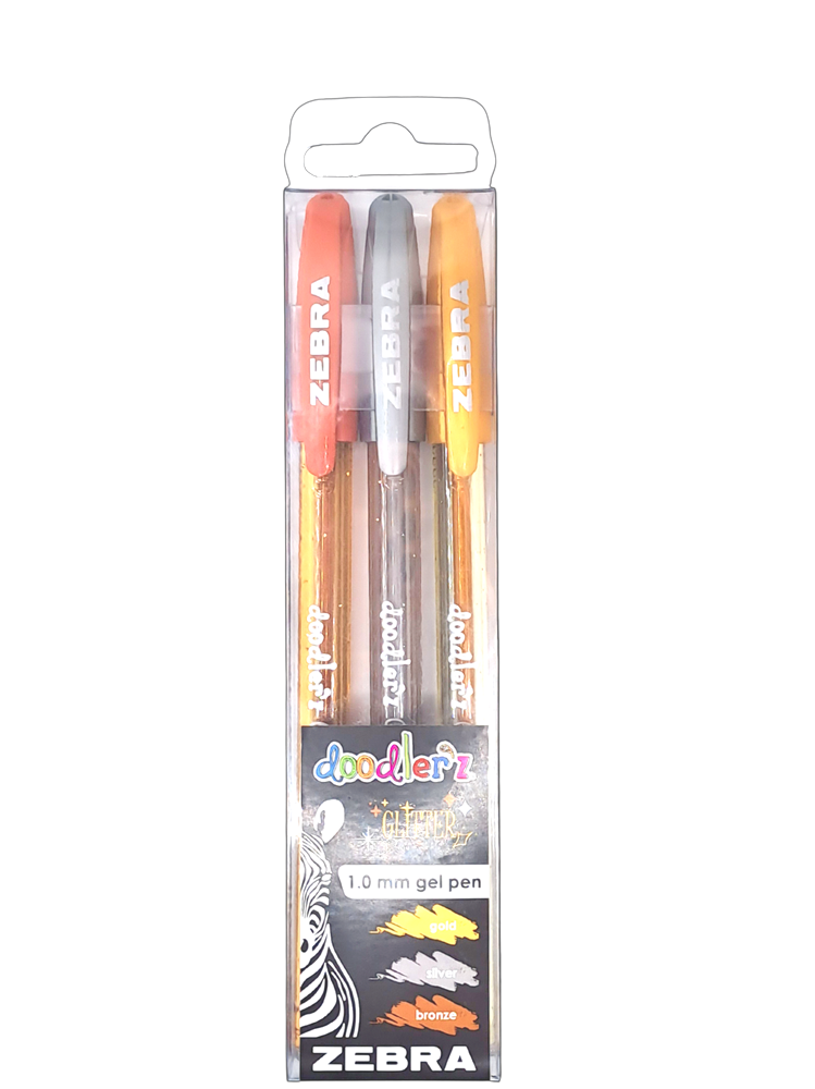 Doodlerz Glitter 3pcs set zselés toll