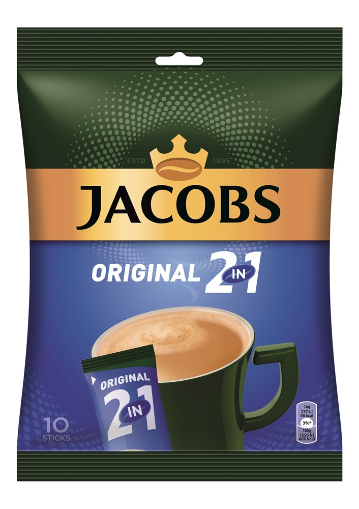 Douwe Egberts Jacobs 2in1 10x14g instant kávékeverék csomag