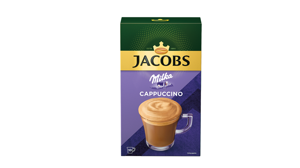 Douwe Egberts Jacobs Cappuccino Milka 8x15,8g instant kávékeverék csomag