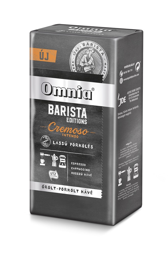 Douwe Egberts Omnia Barista Editions Cremoso 225 g pörkölt-őrölt kávé