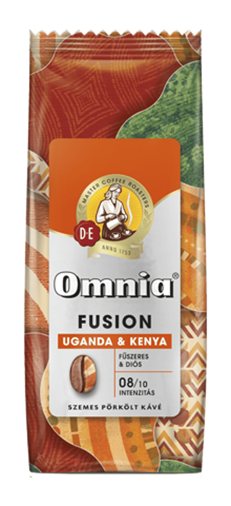 Douwe Egberts Omnia Fusion Uganda&Kenya 900g szemes kávé