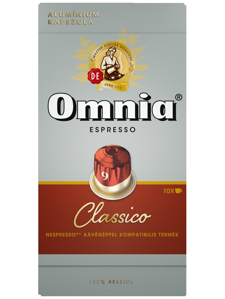 Douwe Egberts Omnia  Classico Nespresso kompatibilis 10 db kávékapszula