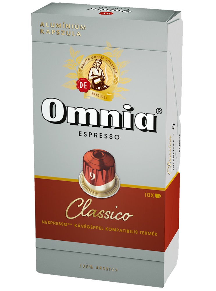 Douwe Egberts Omnia  Classico Nespresso kompatibilis 10 db kávékapszula