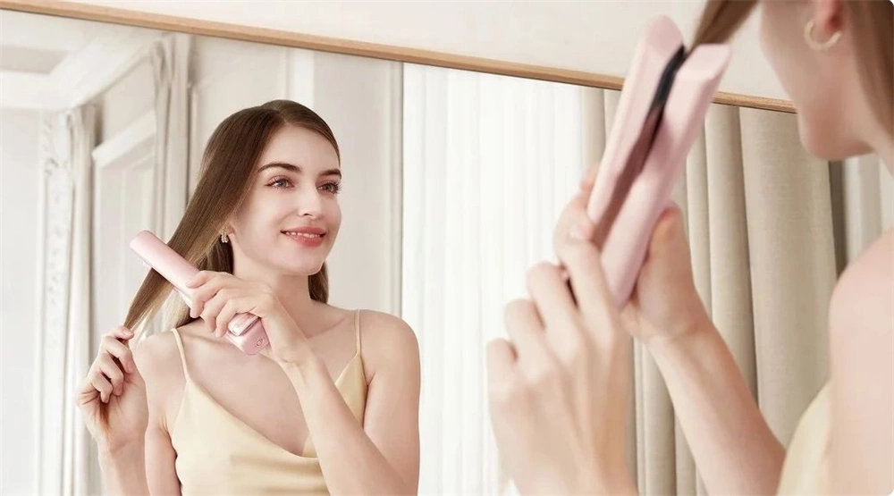 Dreame Glamour vezeték nélküli rózsaszín hajvasaló