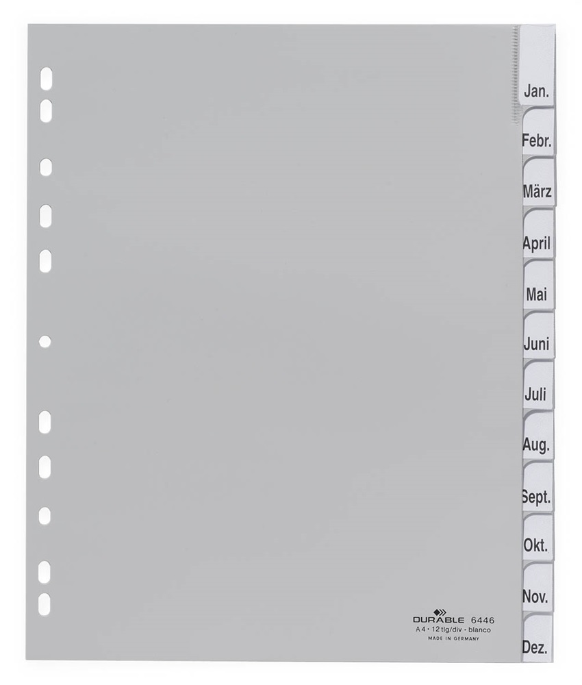 Durable 12 részes PP XXL elválasztólap