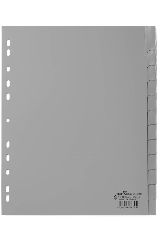 Durable 12 részes PP XXL elválasztólap