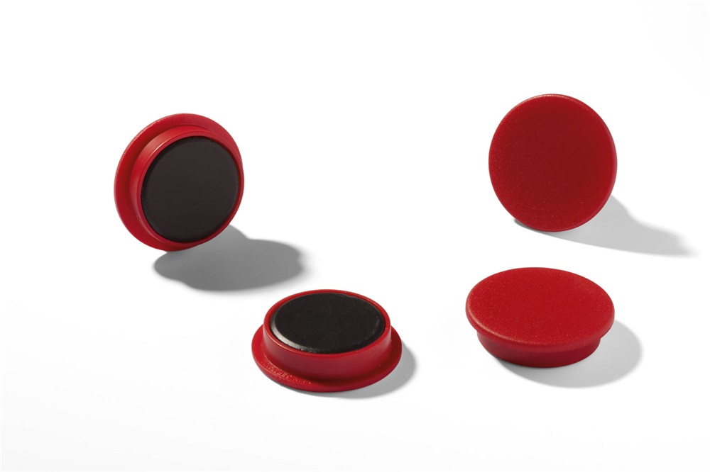 Durable 32mm 4db piros mágnes