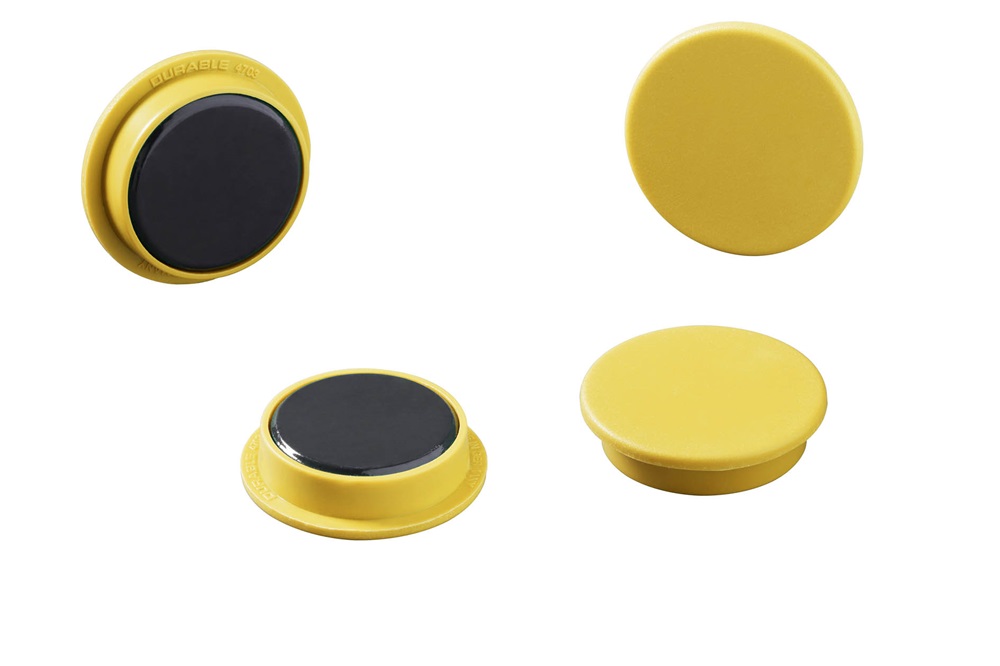 Durable 32mm 4db sárga mágnes