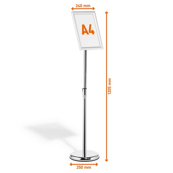 Durable A4 alukeretes padlóállvány