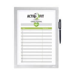 Durable Duraframe Magnetic Note A4 1db/csomag ezüst infokeret