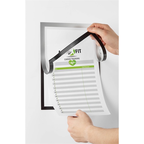 Durable Duraframe Magnetic Note A4 1db/csomag ezüst infokeret