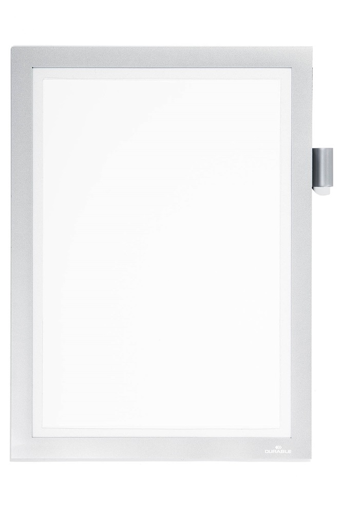 Durable Duraframe Magnetic Note A4 1db/csomag ezüst infokeret