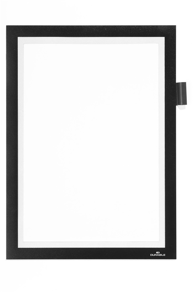 Durable Duraframe Magnetic Note A4 fekete infokeret