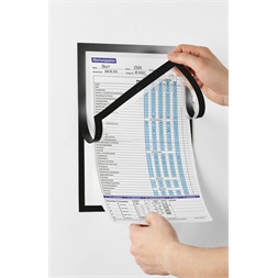 Durable Duraframe Magnetic Note A4 fekete infokeret