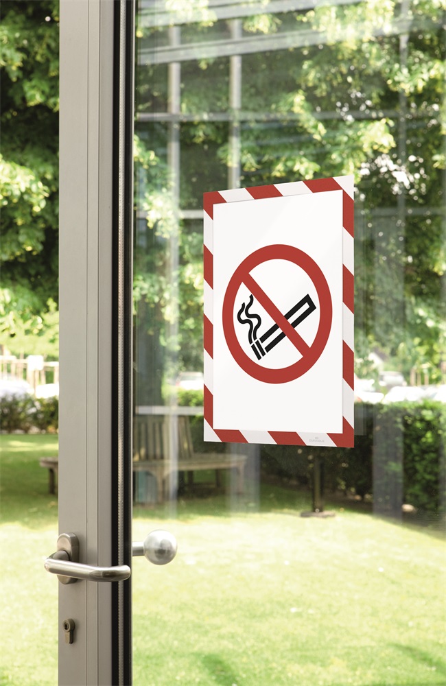 Durable Duraframe Security A4 2db/cs öntapadó piros/fehér infokeret