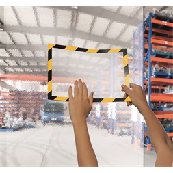 Durable Duraframe Security A4 2db/cs öntapadó sárga/fekete infokeret