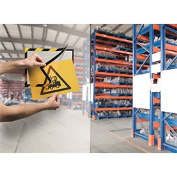 Durable Duraframe Security A4 2db/cs öntapadó sárga/fekete infokeret