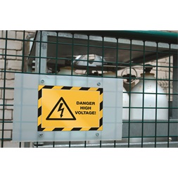 Durable Duraframe Security A4 2db/cs öntapadó sárga/fekete infokeret