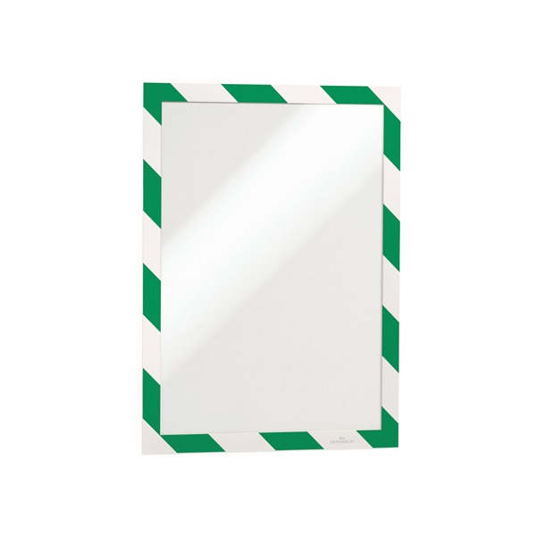 Durable Duraframe Security A4 2db/cs öntapadó zöld/fehér infokeret