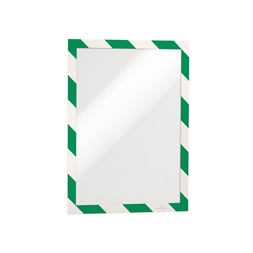 Durable Duraframe Security A4 2db/cs öntapadó zöld/fehér infokeret