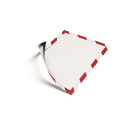 Durable Duraframe Security Magnetic A4 5db/cs piros/fehér infokeret