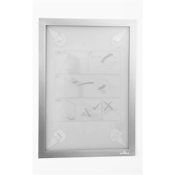 Durable Duraframe Wallpaper A4 1db/csomag ezüst infokeret