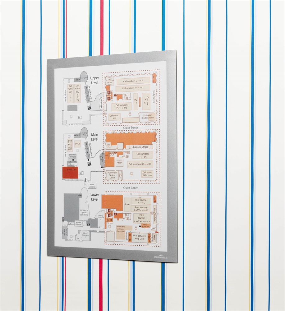 Durable Duraframe Wallpaper A4 1db/csomag ezüst infokeret